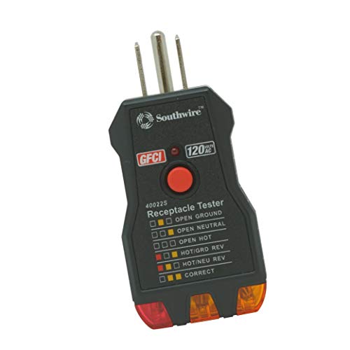 Southwire | 40022S | Receptacle Tester, Black