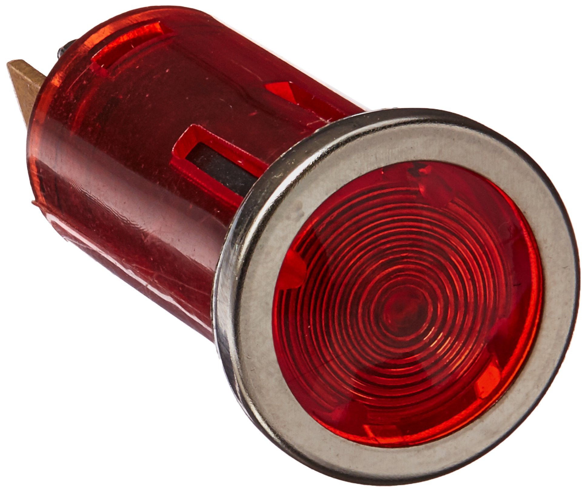 WirthCo 20543 Battery Doctor Red Indicator Light with Chrome Bezel (1/2 Inch Round)