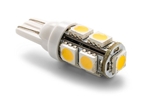 Camco 54623 LED - 921/922/912 (T10 Wedge) 9-LED 95lm, BrightWhite (E/F)