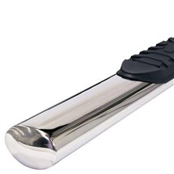 TRAIL FX | A1528S | 4 Inch Oval Straight Stainless Nerf Bar With Step Pads