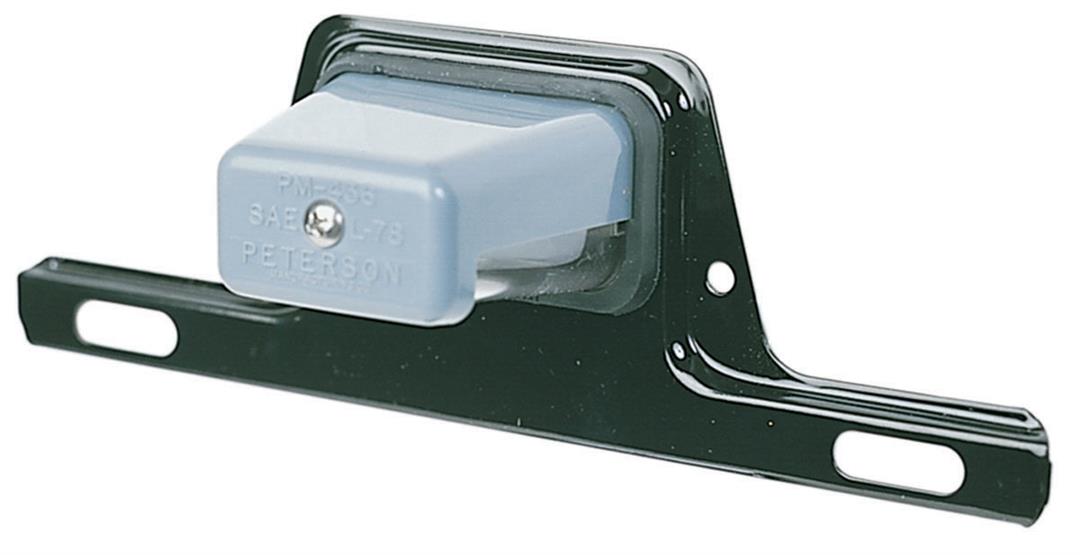 Peterson Mfg. | M436B | Clear License Plate Light with Steel Bracket