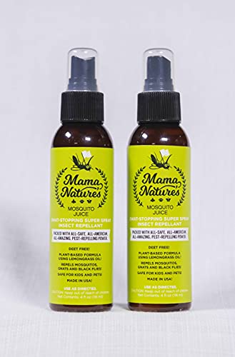 Mama Nature's | MMNPM4-2 | Natural Mosquito Repellent Spray Deet Free | 2 Pack