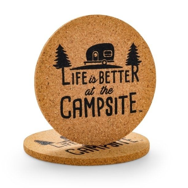 Camco | 53229 | LIBATC Coasters Cork Camper
