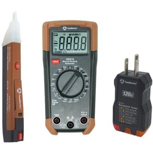 Southwire | 10037K | Electrical Test Kit Multimeter/ AC Receptacle Tester