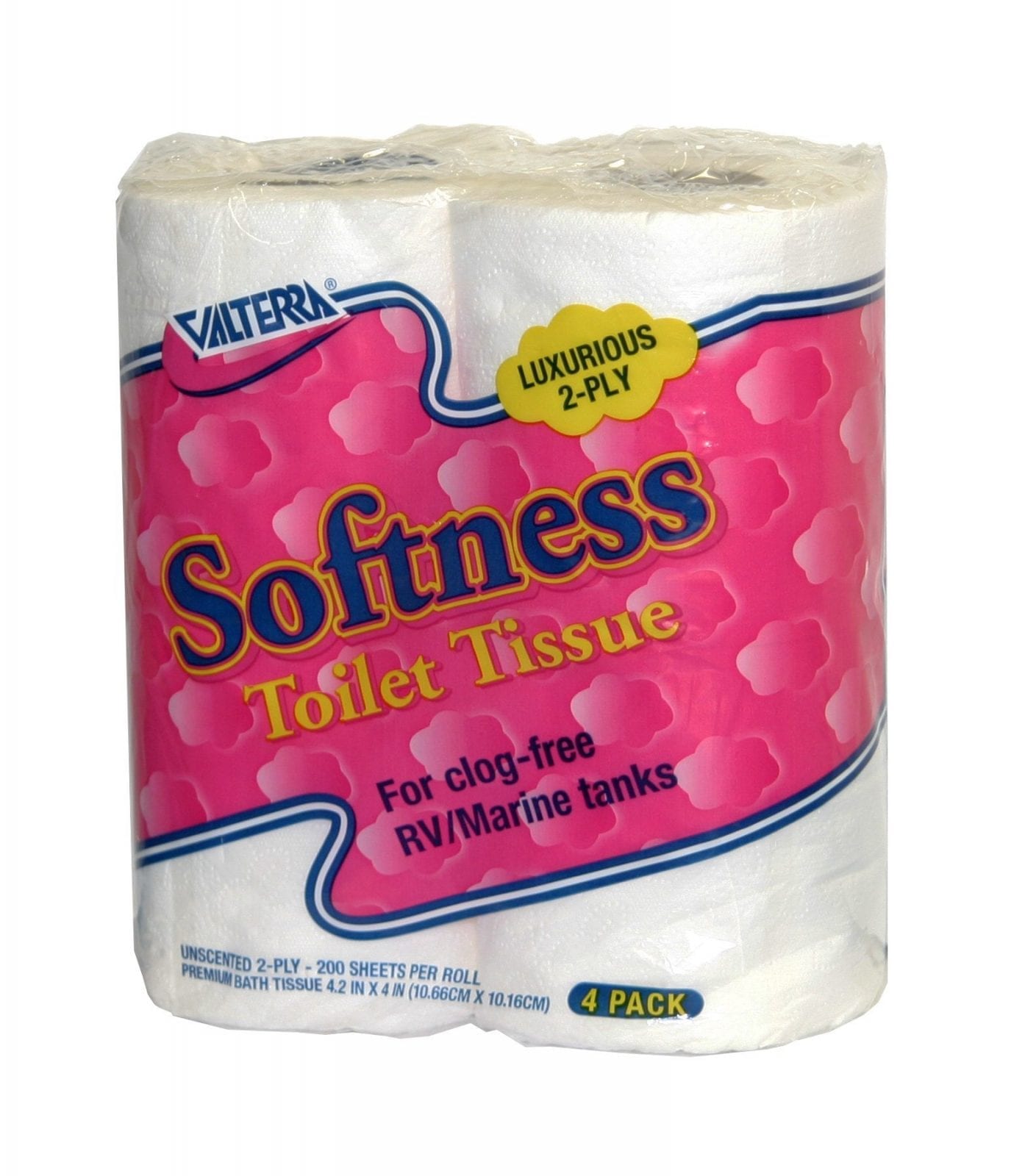 Valterra Q23630 Softness 2-Ply Toilet Tissue - Pack of 4