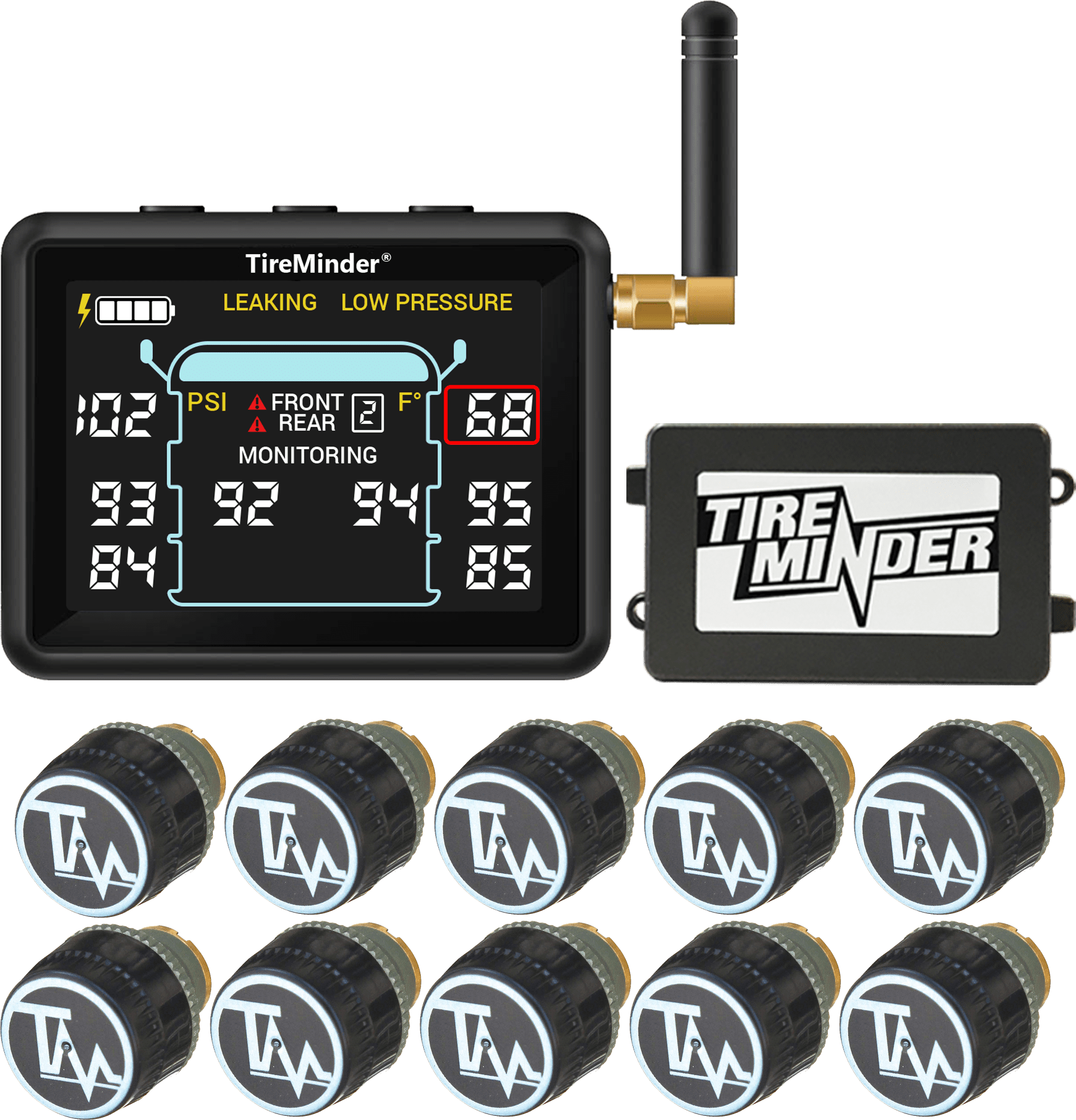 TireMinder | TM22143 | i10 RV TPMS with 10 Transmitters