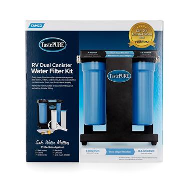 Camco | 40639 | TastePURE EVO X2 Dual Stage Premium Water Filter Kit