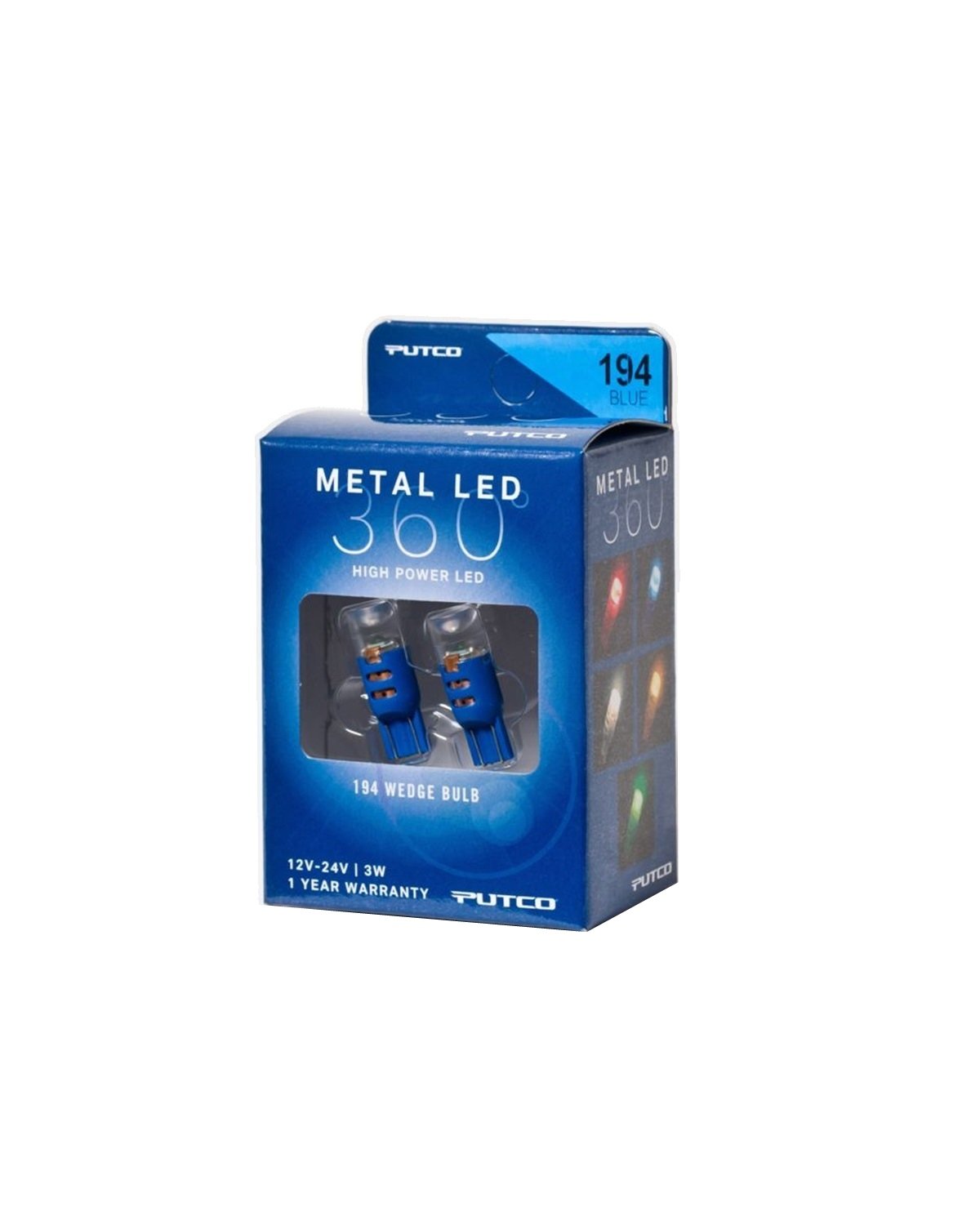 Putco 340194B-360 Metal LED Bulb, 1 Pack