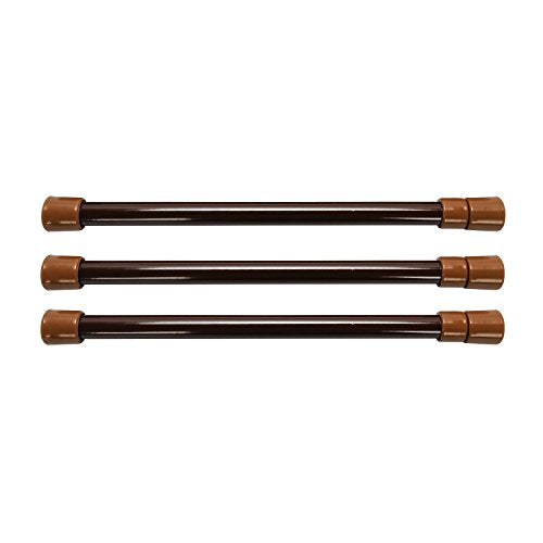 Camco 44066 RV Cupboard Bar, 3Pack - 10" to 17" Brown (E/F)