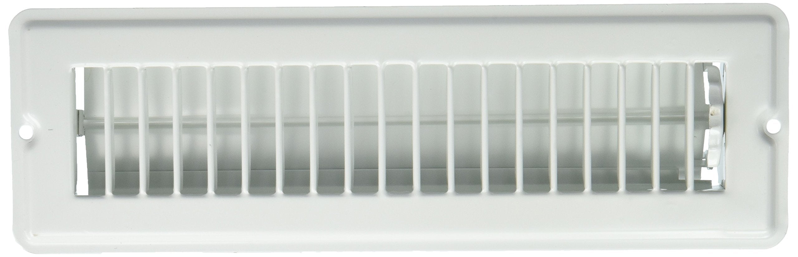 AP Products 013-640 White 2-1/4 inch x 10 inch Floor Register with Damper