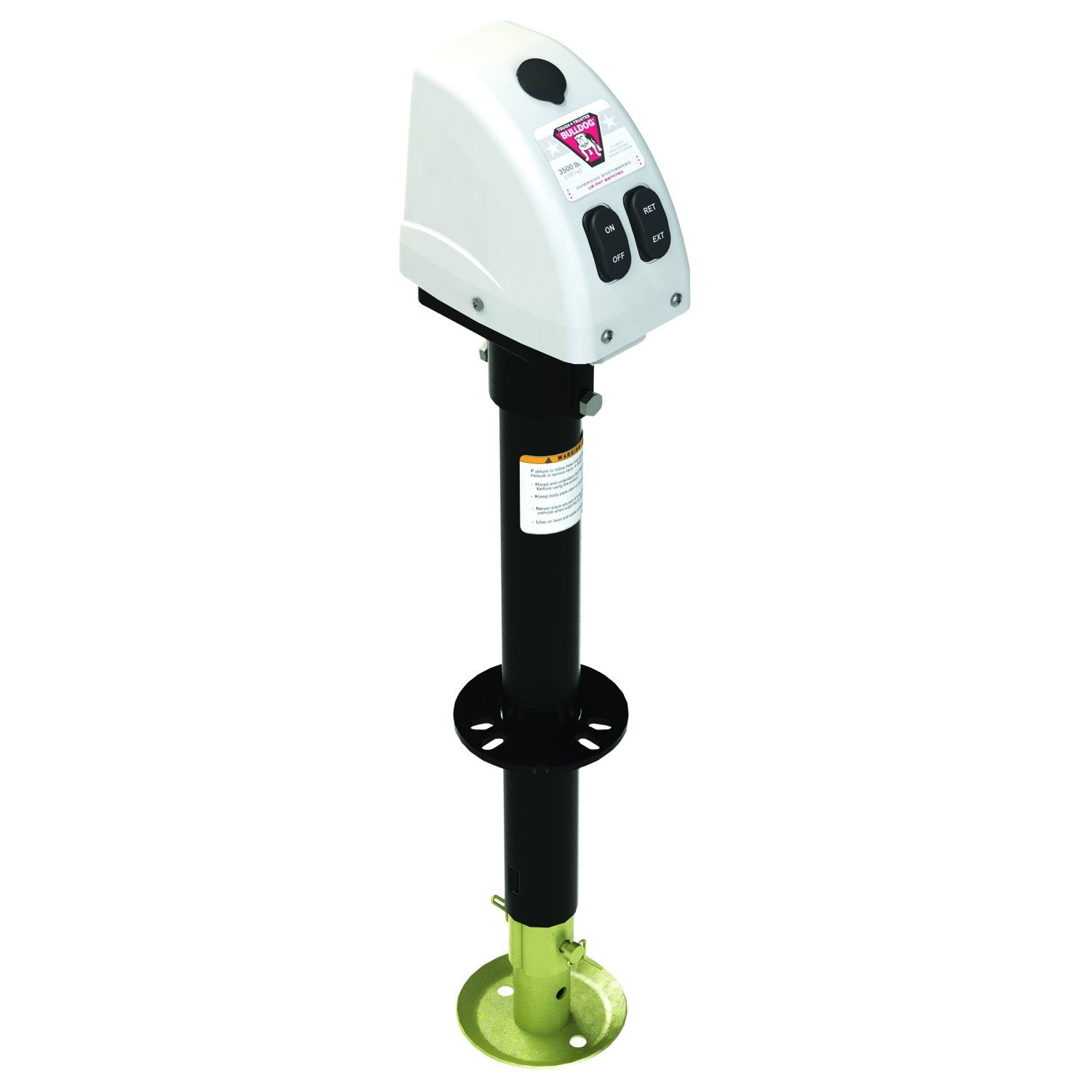 Bulldog 500188 White A-Frame Jack with Powered Drive