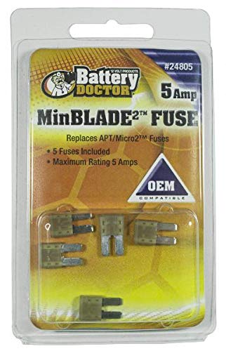 WIRTHCO ENGINEERING Inc 18-1130 24805 Fuse Minblade 5A 5-Pack
