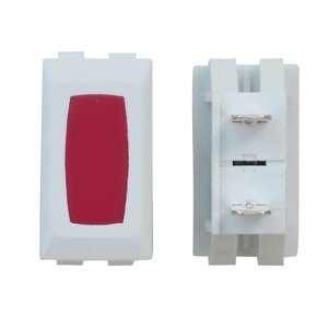 Diamond Group ZU1214C White/Red 12V Indicator Lamp