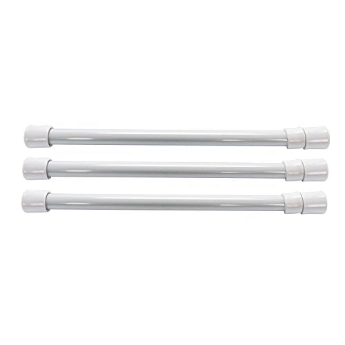 Camco 44065 RV Cupboard Bar, 3Pack - 10" to 17" Gray (E/F)