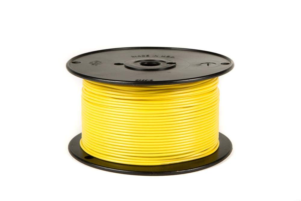 WirthCo 81105 Plastic Primary Wire Single Conductor - 16 Gauge, 100', Yellow