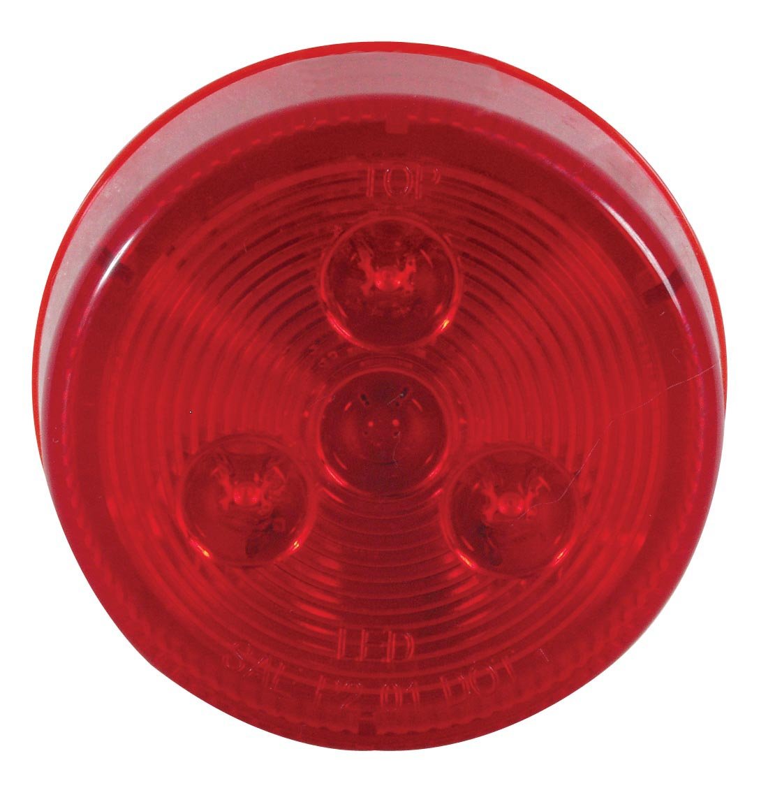 Husky 17477 Red 2.5" 4-Diode Round LED Clearance/Mark Light