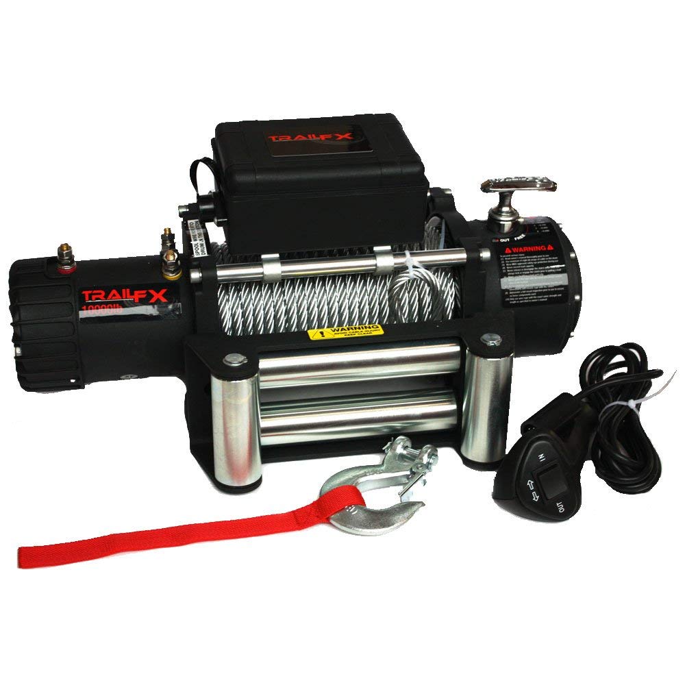 Trail FX W10B  Vehicle Recovery Winch  12 Volt  10000LBS  Capacity 94' Wire