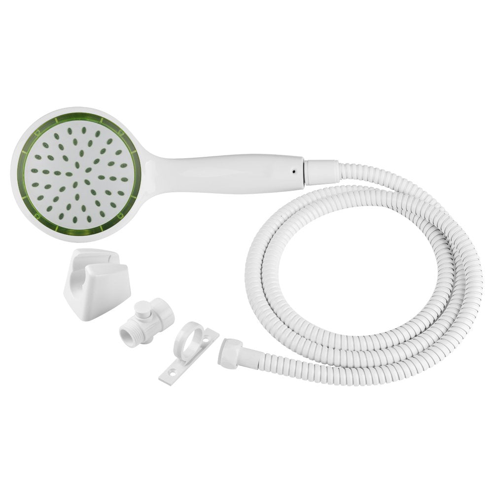 Dura Faucet DF-SA470K-WT RV Pressure-Assist Hand Held Shower Kit with Air-Turbo Technology (White)