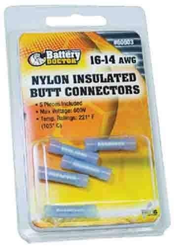 WIRTHCO ENGINEERING 3015RVDA Nylon Butt Connector, 5 Pack