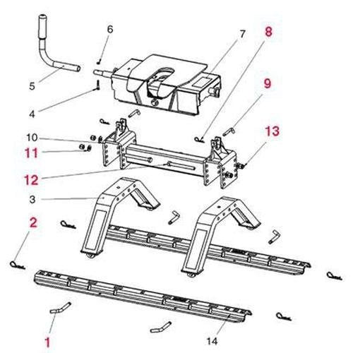 Husky Towing Xs-16 Complete Hardware Kit 31455