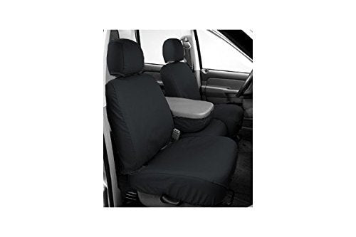 Covercraft SS3438PCCH SeatSaver Front Row Custom Fit Seat Cover for Select Ram Pickup Models - Polycotton (Charcoal)