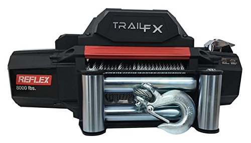 Trail FX WR08B  Recovery Winch  12 Volt  8000LBS  Capacity 94' Wire Rope