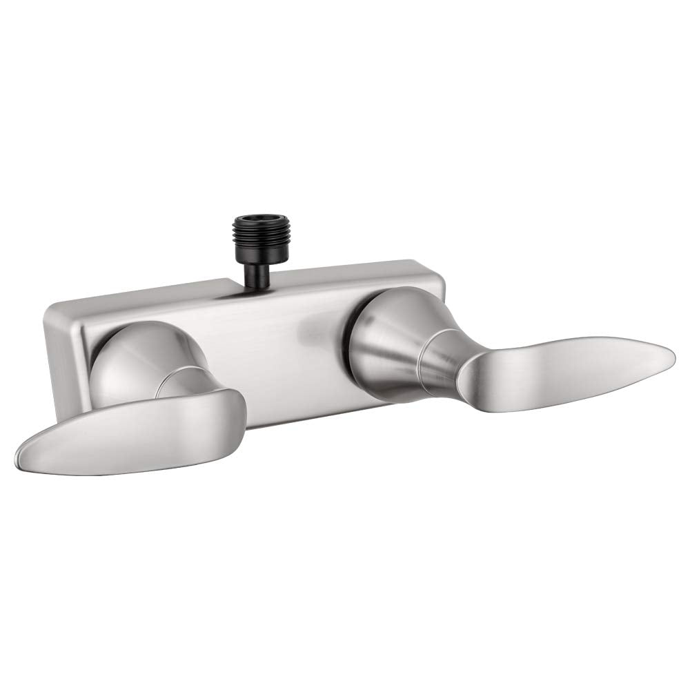 Dura Faucet DF-SA100LH-SN RV Shower Faucet Valve Diverter with Winged Levers (Satin Nickel)
