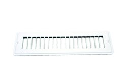 AP Products 013-642 White 2-1/4 inch x 10 inch Floor Register without Damper