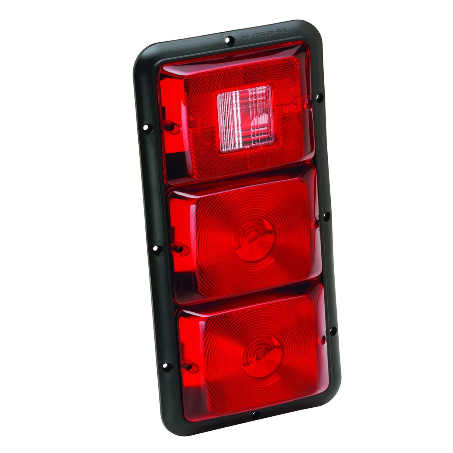 Bargman | 30-84-509 | 84 Series Recessed Triple Vertical Taillight Red Backup with Black Base