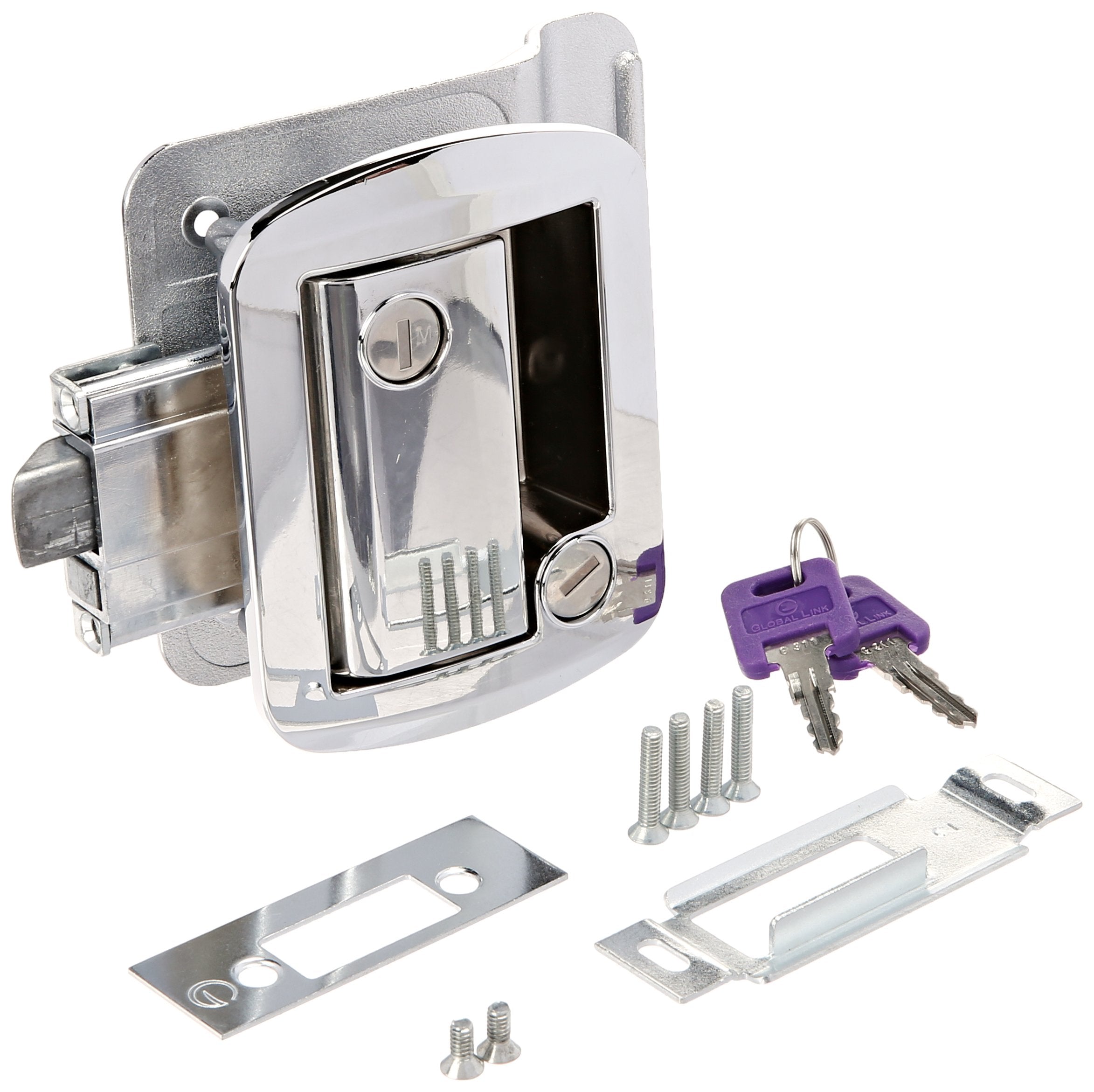 AP Products 013-572 Chrome Global Travel Trailer Lock with Keys