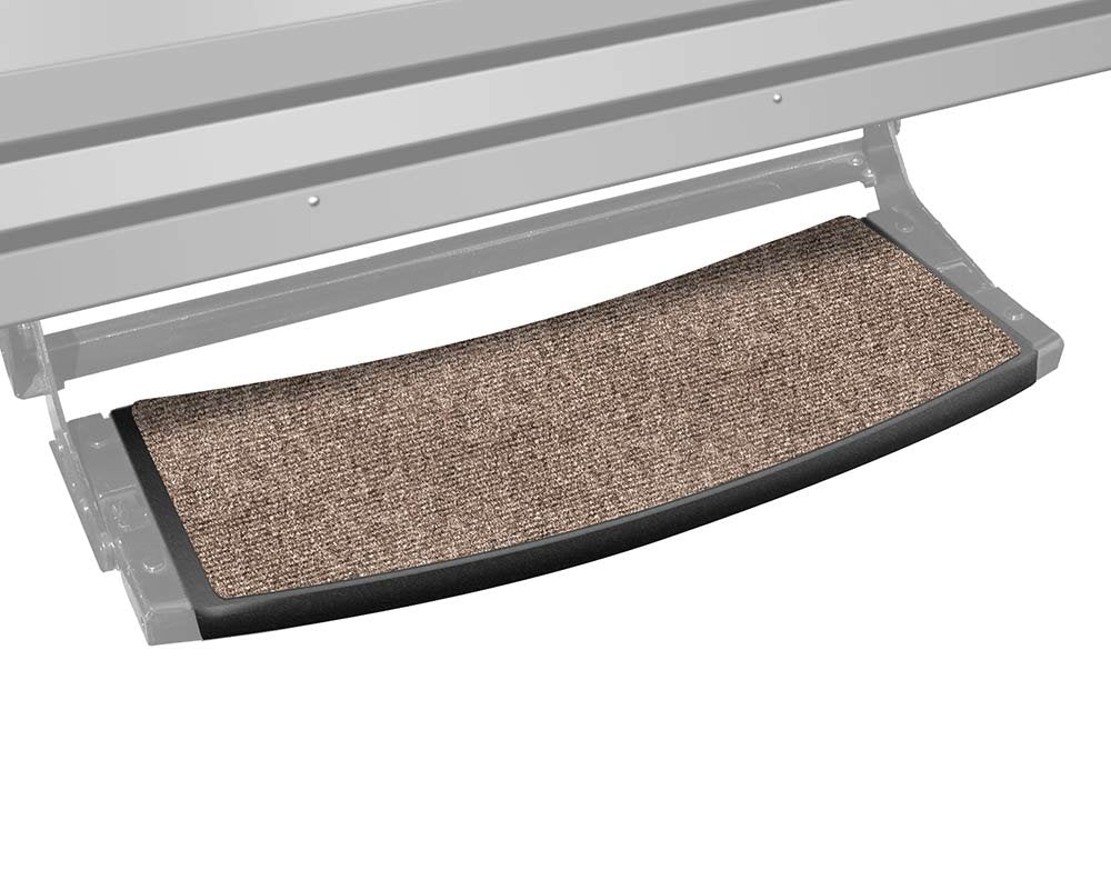 Prest-O-Fit 2-0371 Outrigger Radius RV Step Rug Walnut Brown 22 In. Wide