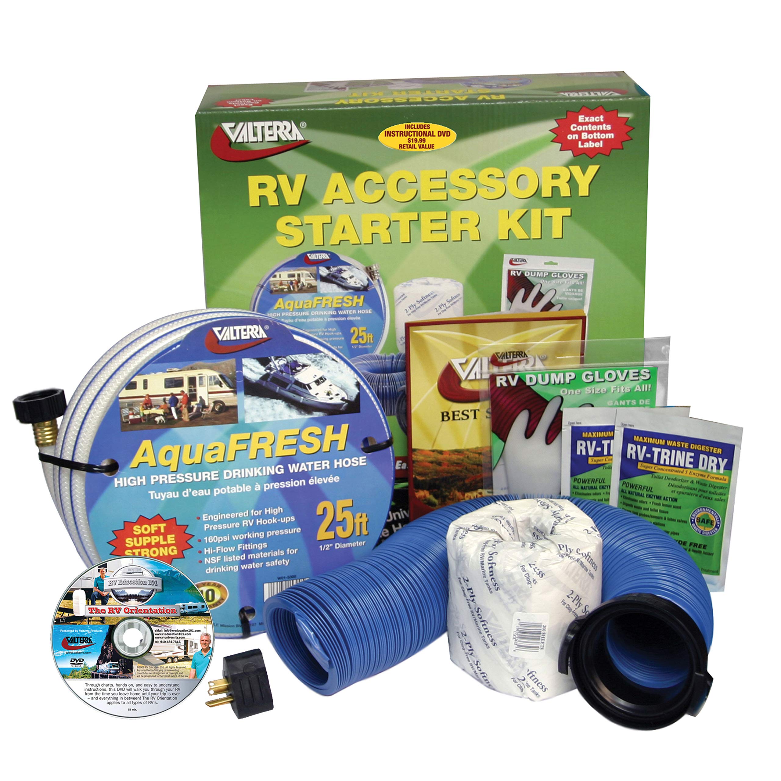 Valterra K88108DVD Deluxe RV Accessory Starter Kit with DVD