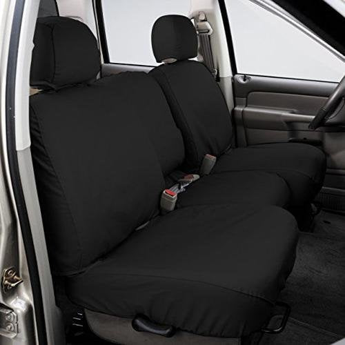 Covercraft SS3435PCCH SeatSaver Front Row Custom Fit Seat Cover for Select Ram Pickup Models - Polycotton (Charcoal)