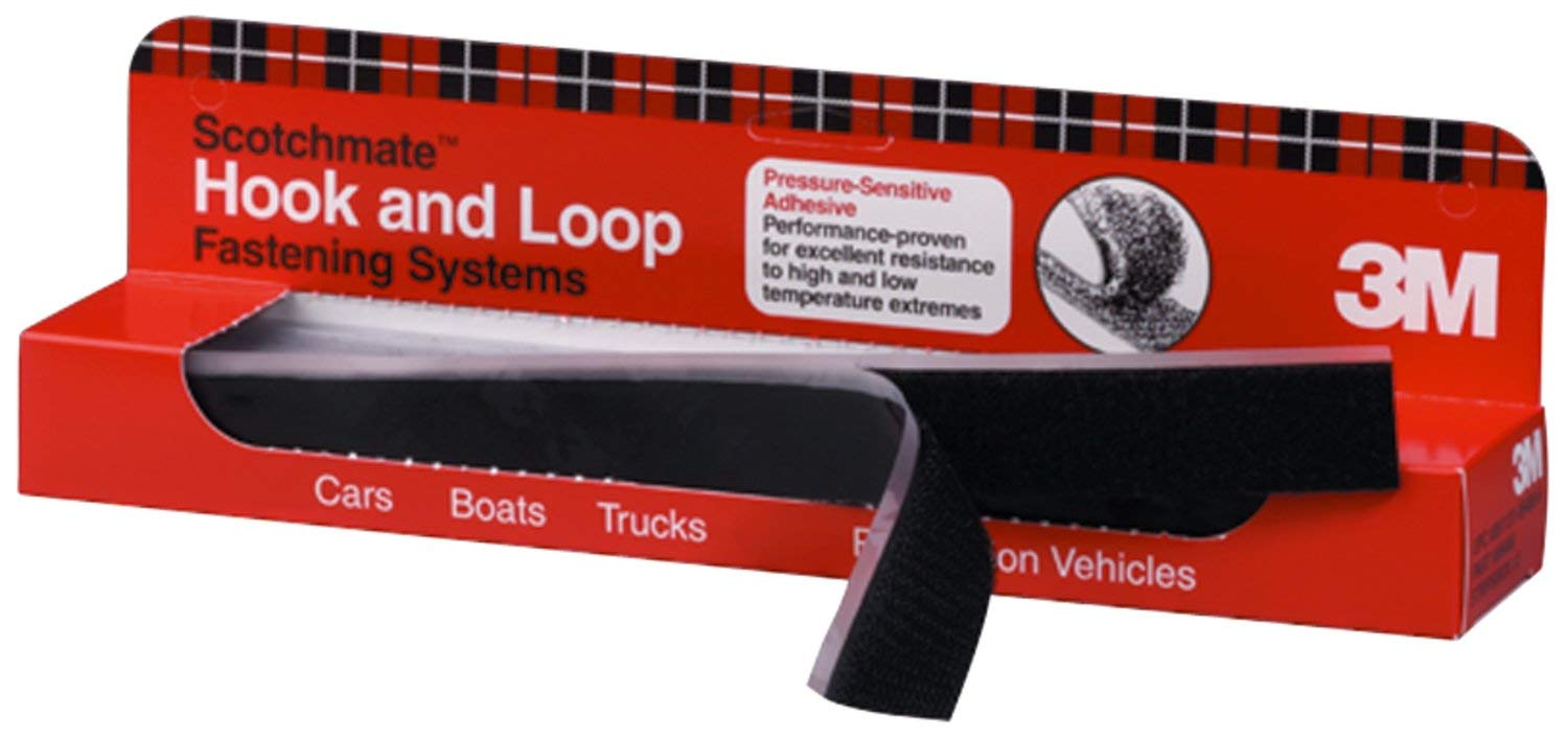 3M 06480 Scotchmate Hook and Loop Fastening System, 06480, 1 in x 12 in, 12 per Box