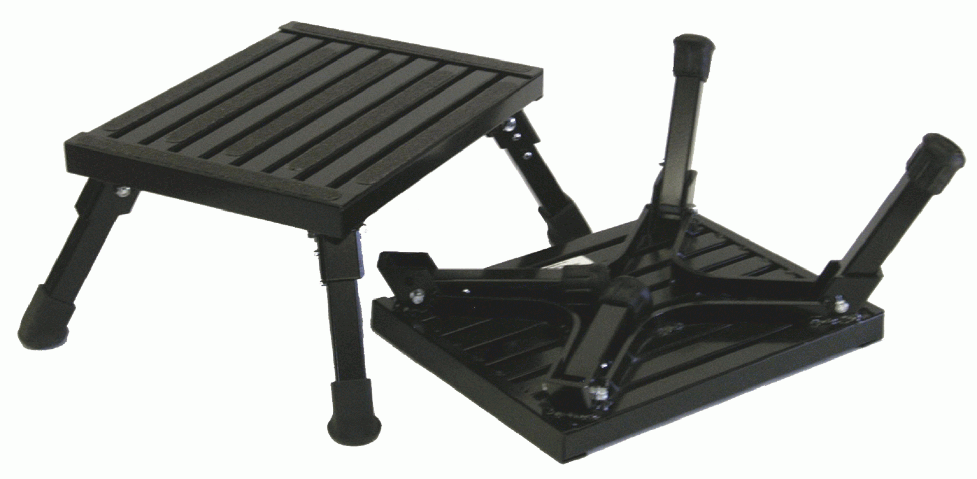 Safety Step | F-08C-BLK | Large Folding Platform Step Black