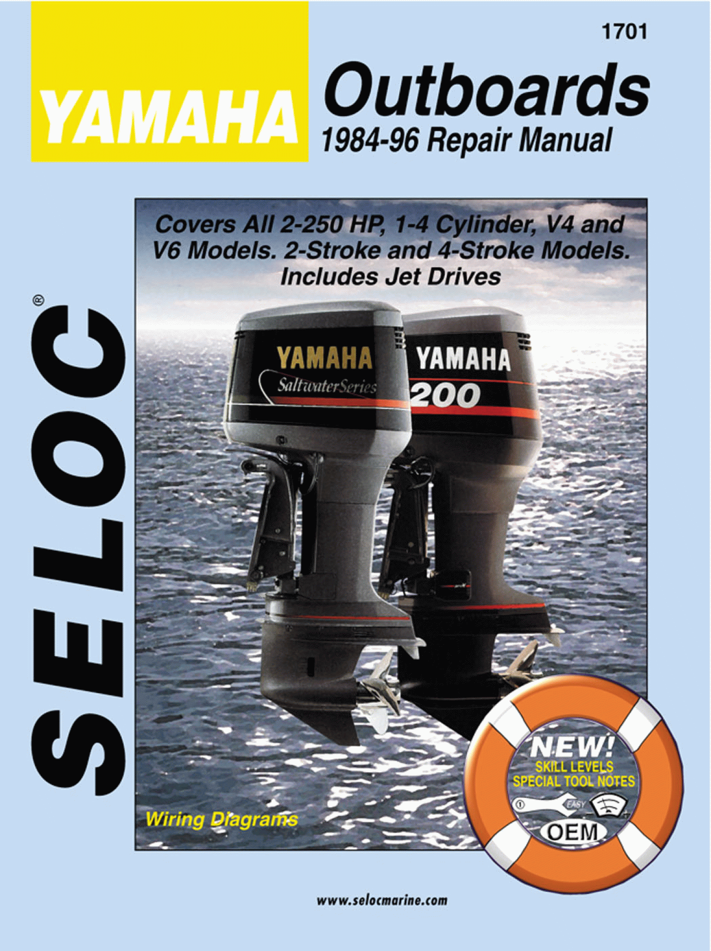 SELOC PUBLISHING | 18-01701 | REPAIR MANUAL Yamaha Outboards All Engines 1984-96