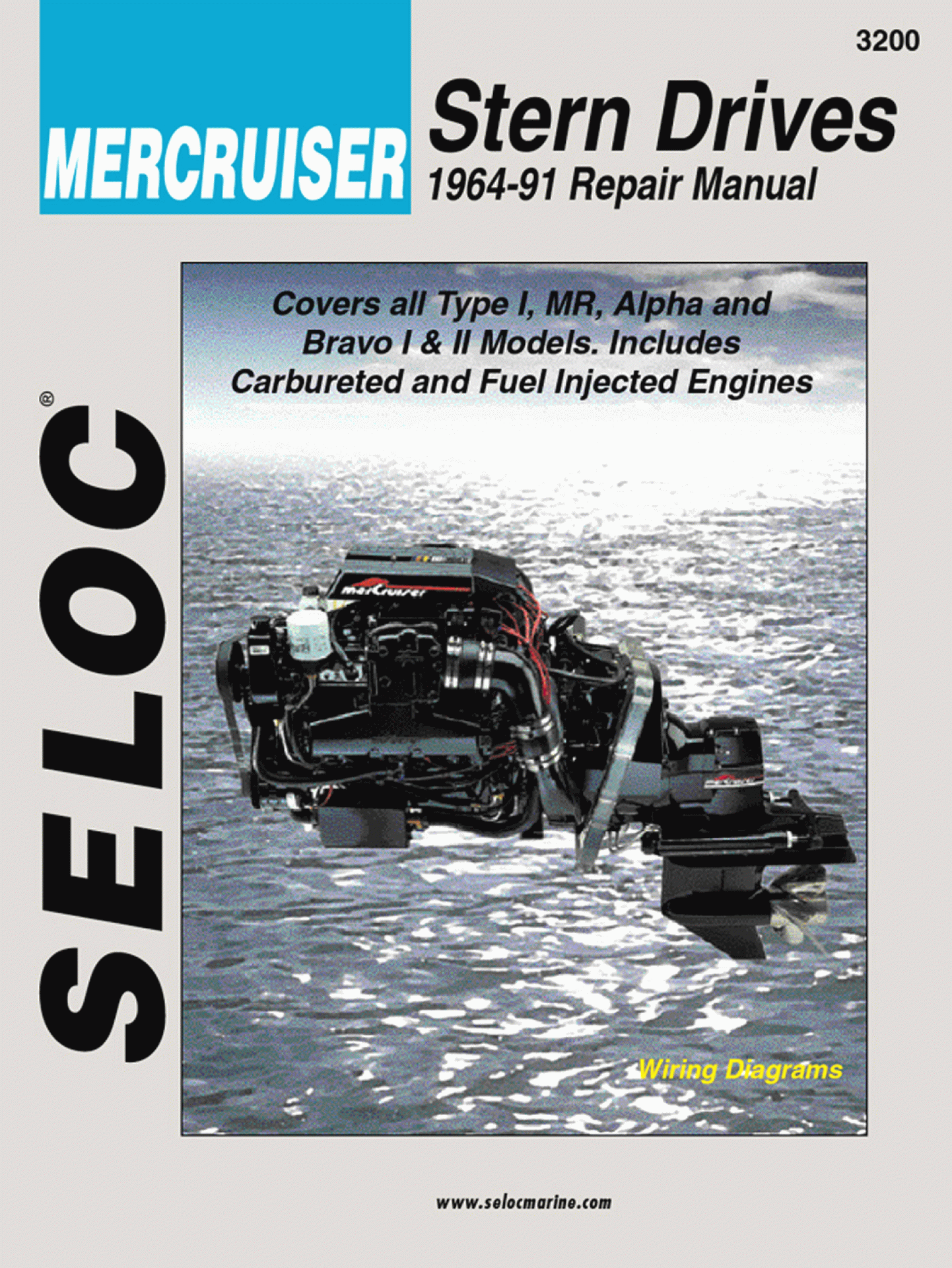 SELOC PUBLISHING | 18-03200 | REPAIR MANUAL Mercruiser Stern Drive 1964-91