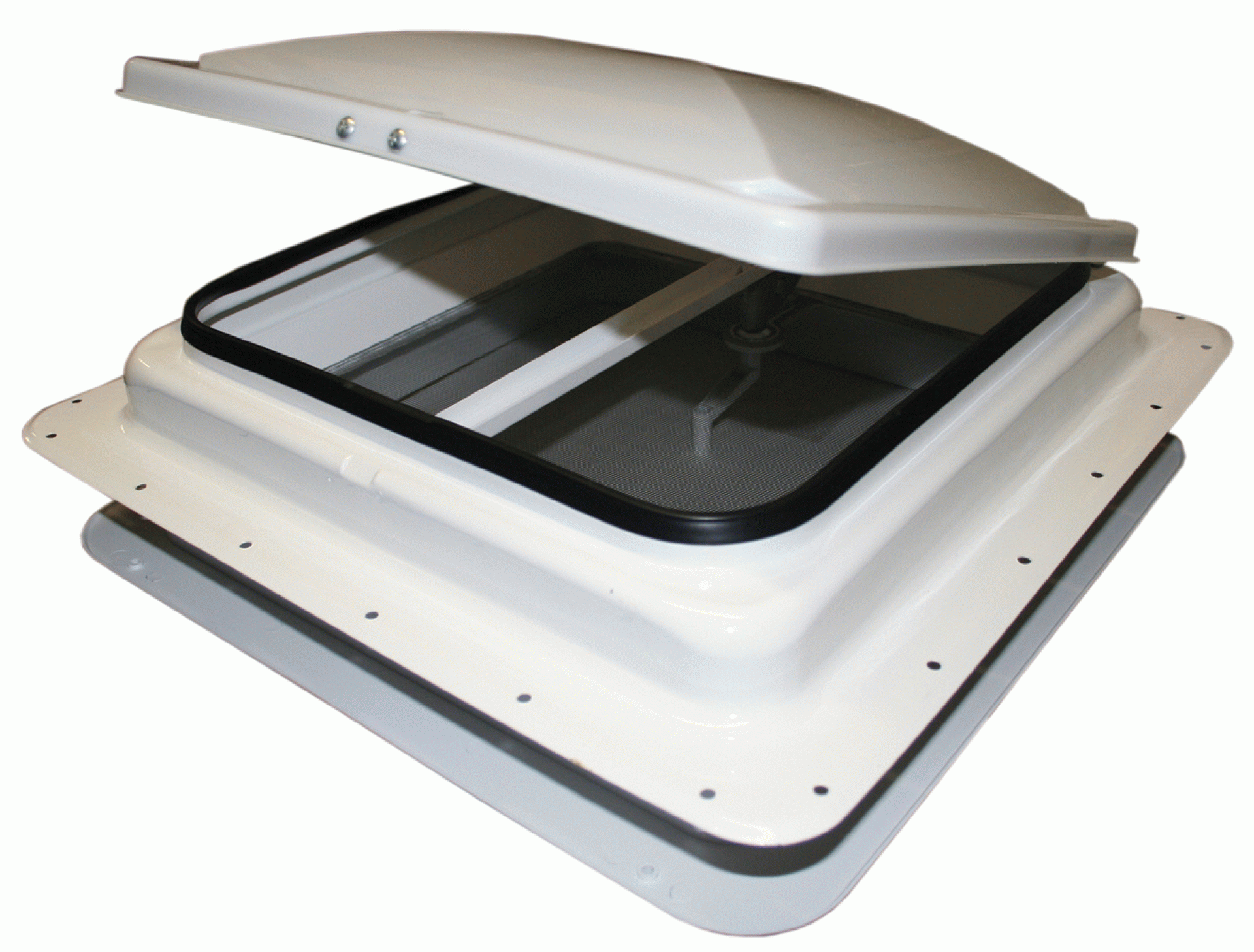 HENG'S INDUSTRIES USA LLC | V771201-C1G1 | ROOF VENT - NON-POWERED 14" WHITE PAINTED BASE WHITE LID