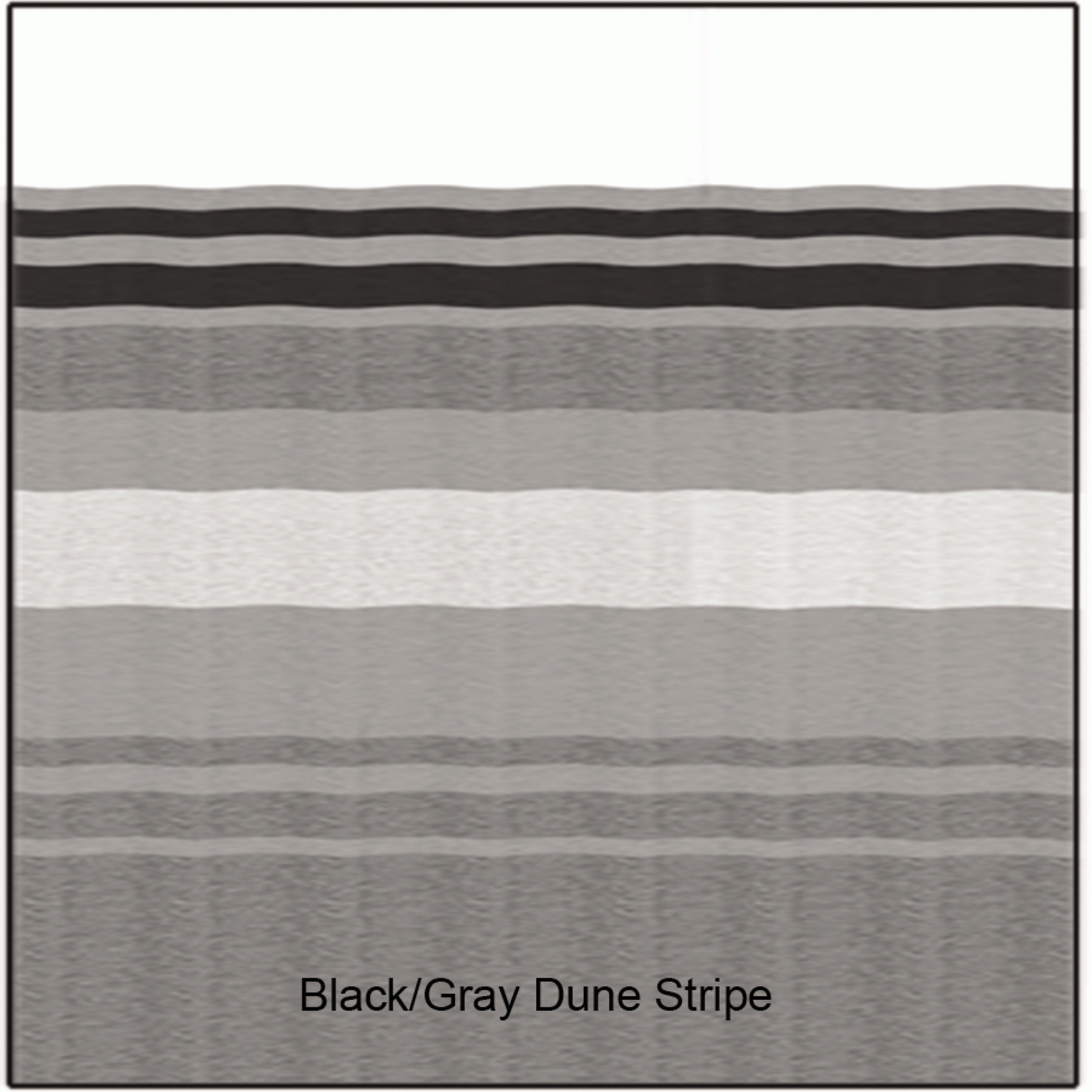 CAREFREE OF COLORADO | JU178D8D | Universal Replacement Fabric 16' 2" Black/Gray Dune Stripe Matching Weatherguard