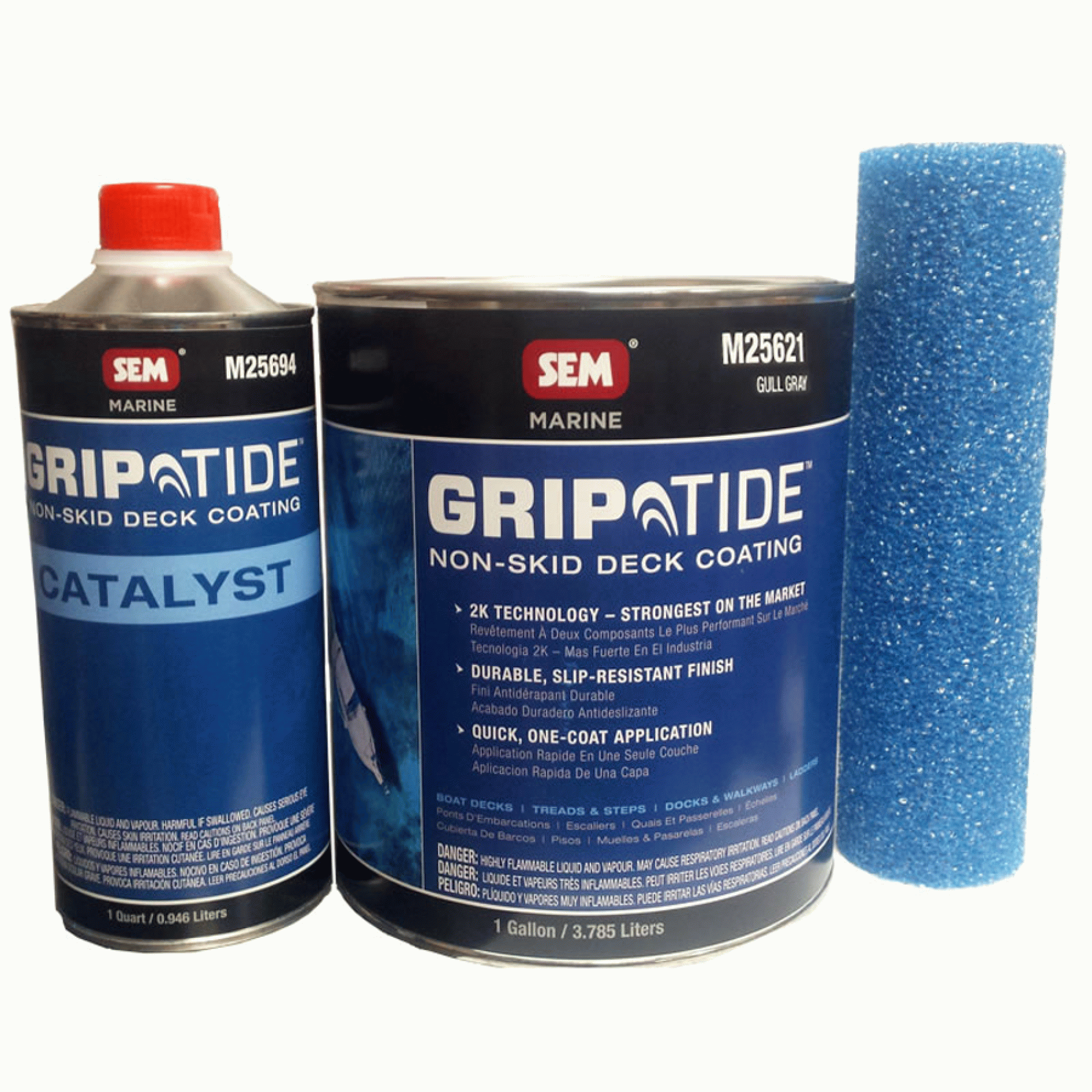 SEM PRODUCTS INC. | M25620 | GripTide Non-Skid Deck Coating - Gull Gray