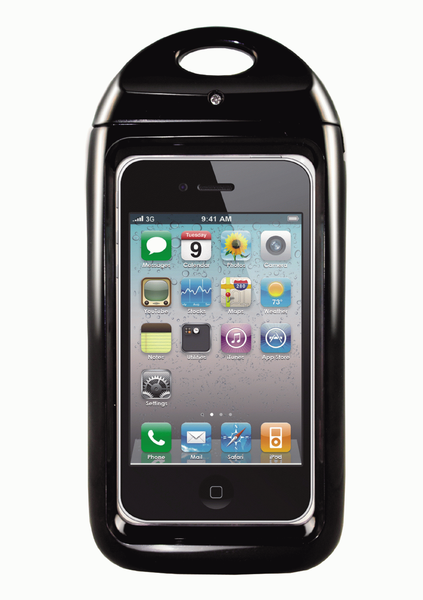 GREENFIELD PRODUCTS INC. | WS13B | WAVE WATERPROOF IPHONE CASE - BLACK