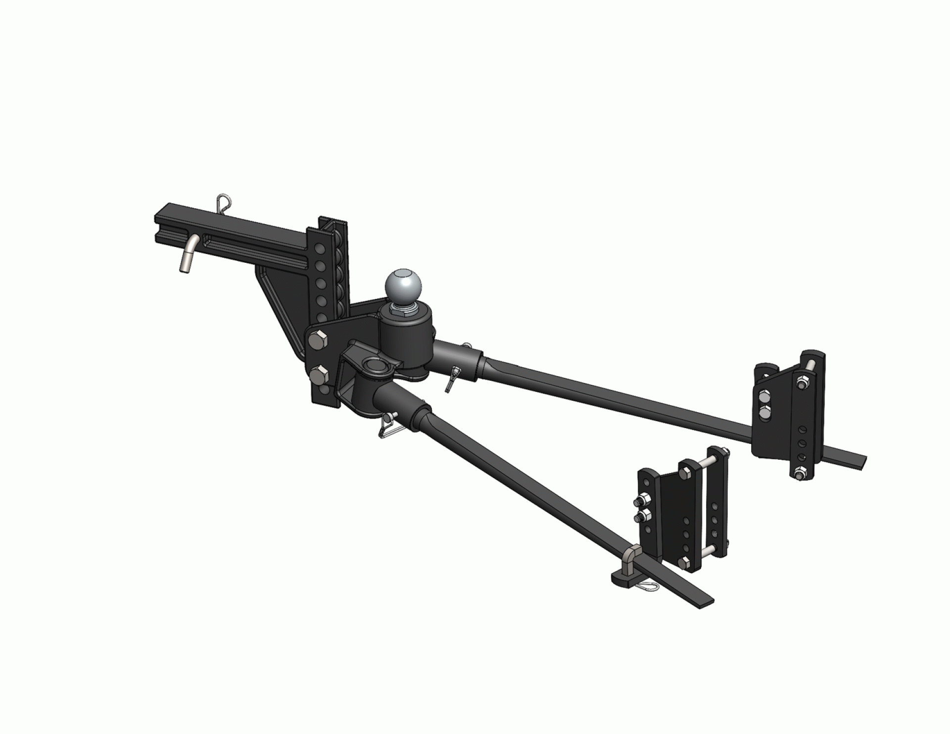 BLUE OX | BXW1051 | TrackPro Weight Distribution Hitch 1 000 lb. tongue weight capacity 9 Hole Shank