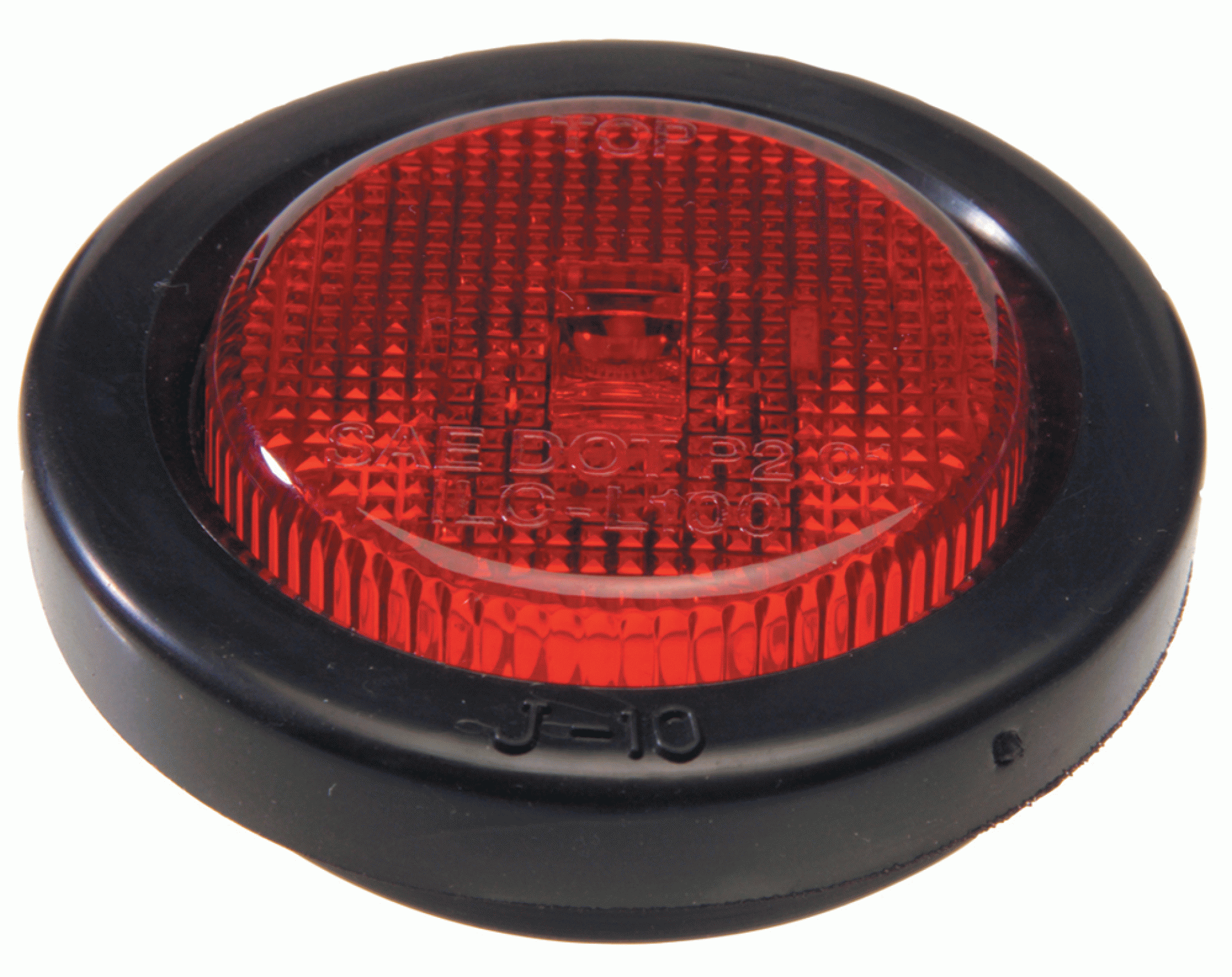 INNOVATIVE LIGHTING INC. | 210-4400-7 | LED SIDE MARKER LIGHT 2" ROUND W/ GROMMET - RED 1 LED