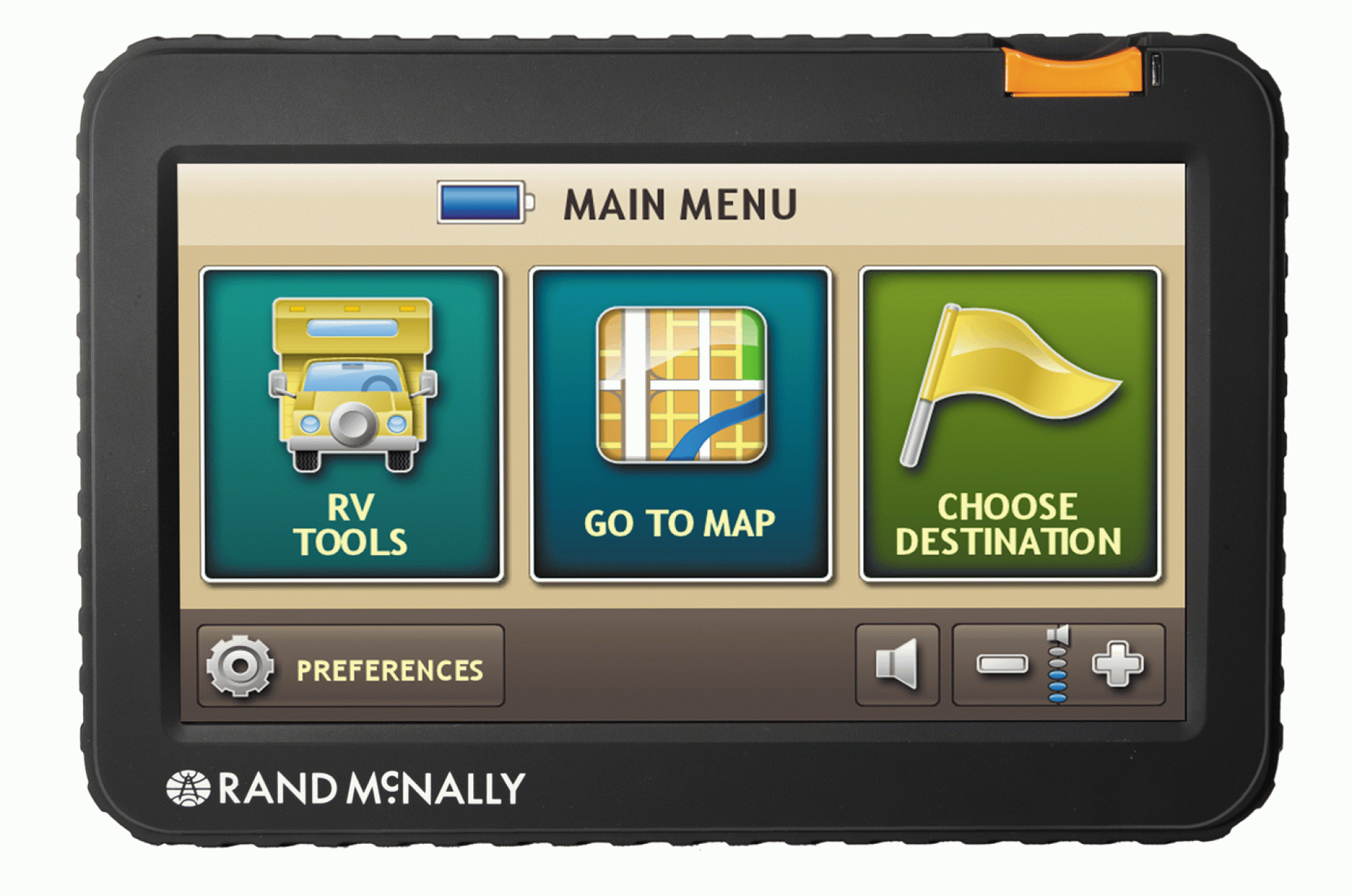 RAND McNALLY | 0528007084 | RV GPS NAVIGATION SYSTEM W/ LIFETIME MAPS