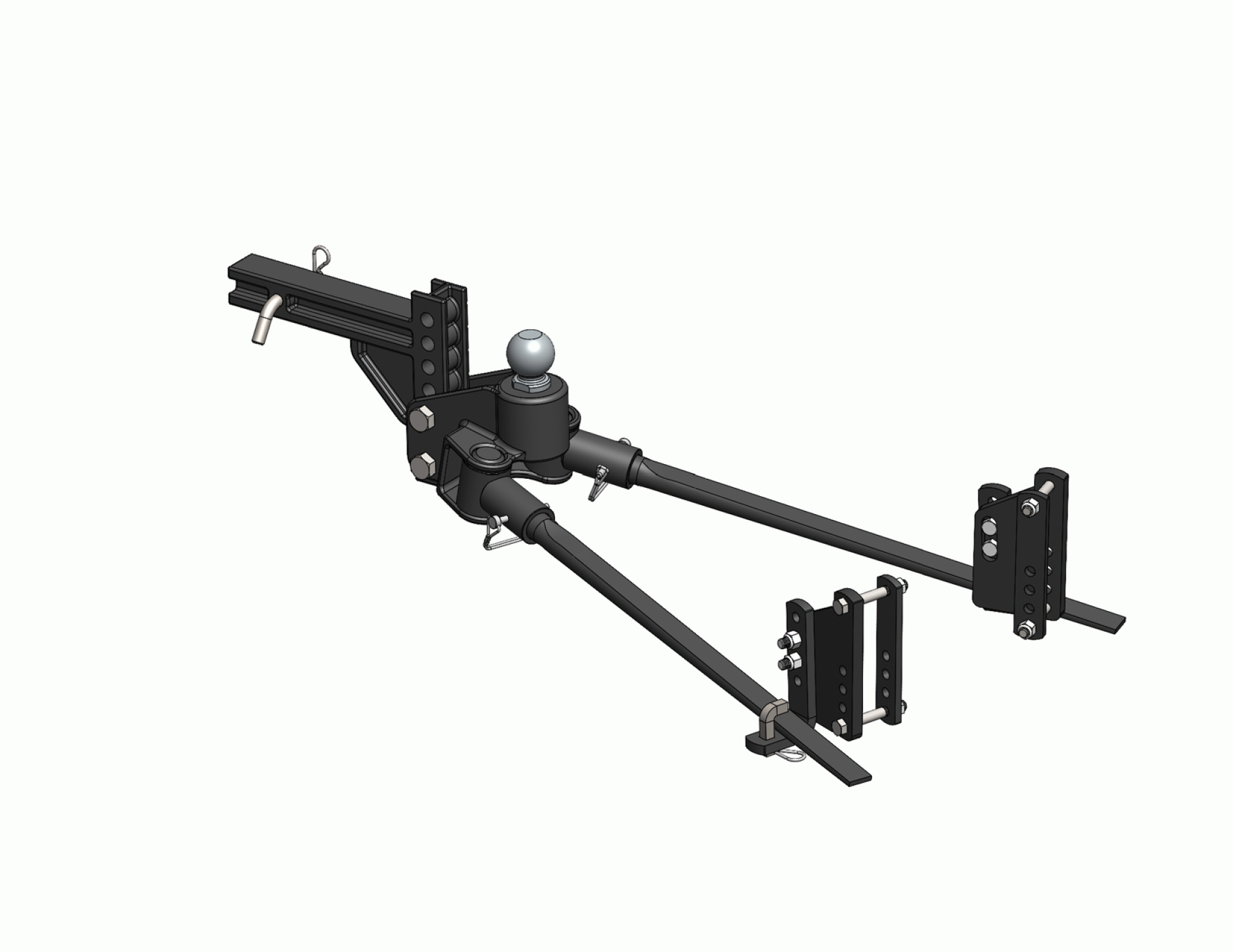 BLUE OX | BXW0850 | TrackPro Weight Distribution Hitch 800 lb. tongue weight capacity 7 Hole Shank