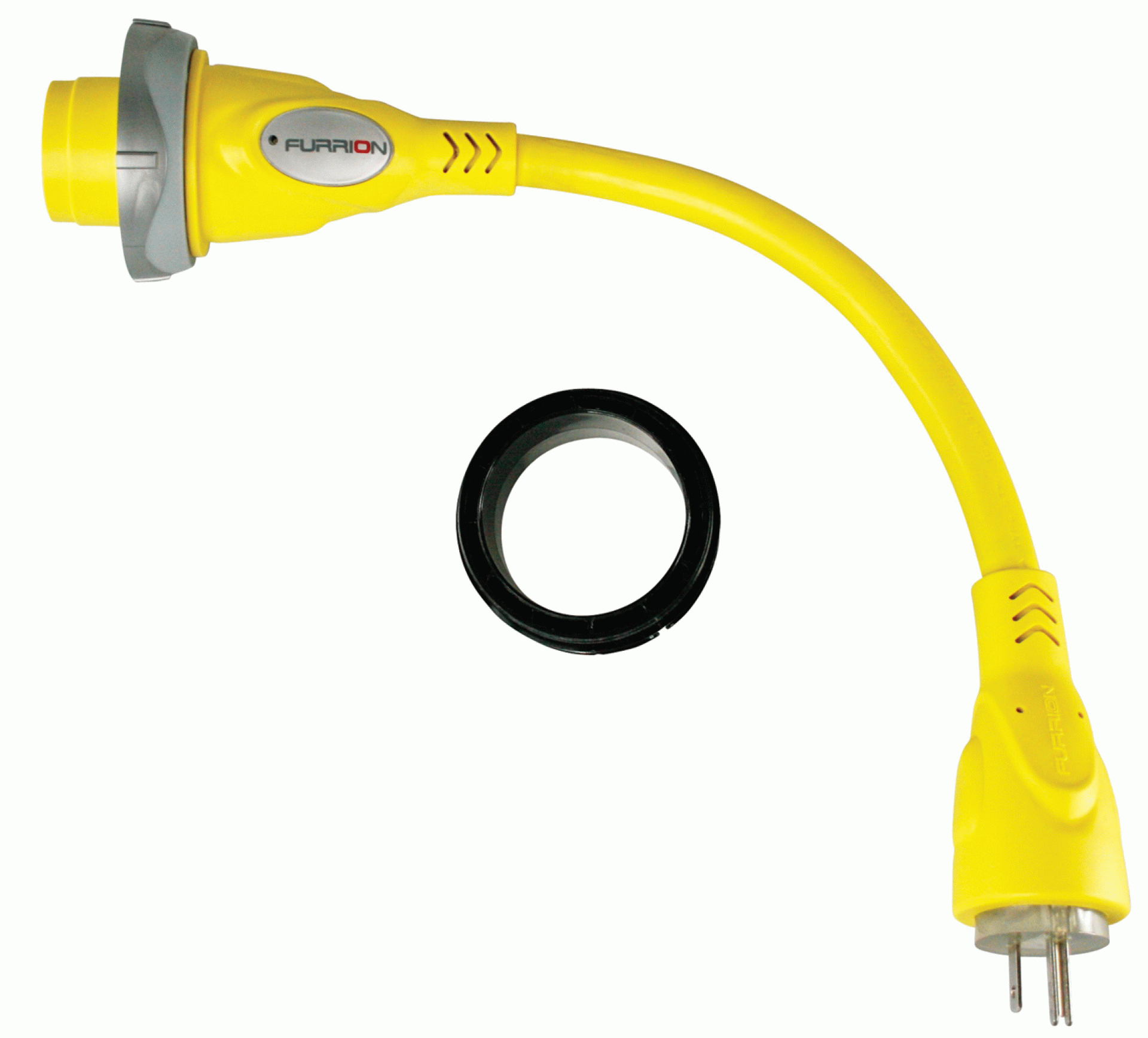 FURRION LLC | 2021123905 | Pigtail Adapter 30 Amp Female - 15 Amp Male - Yellow FP3015-SY
