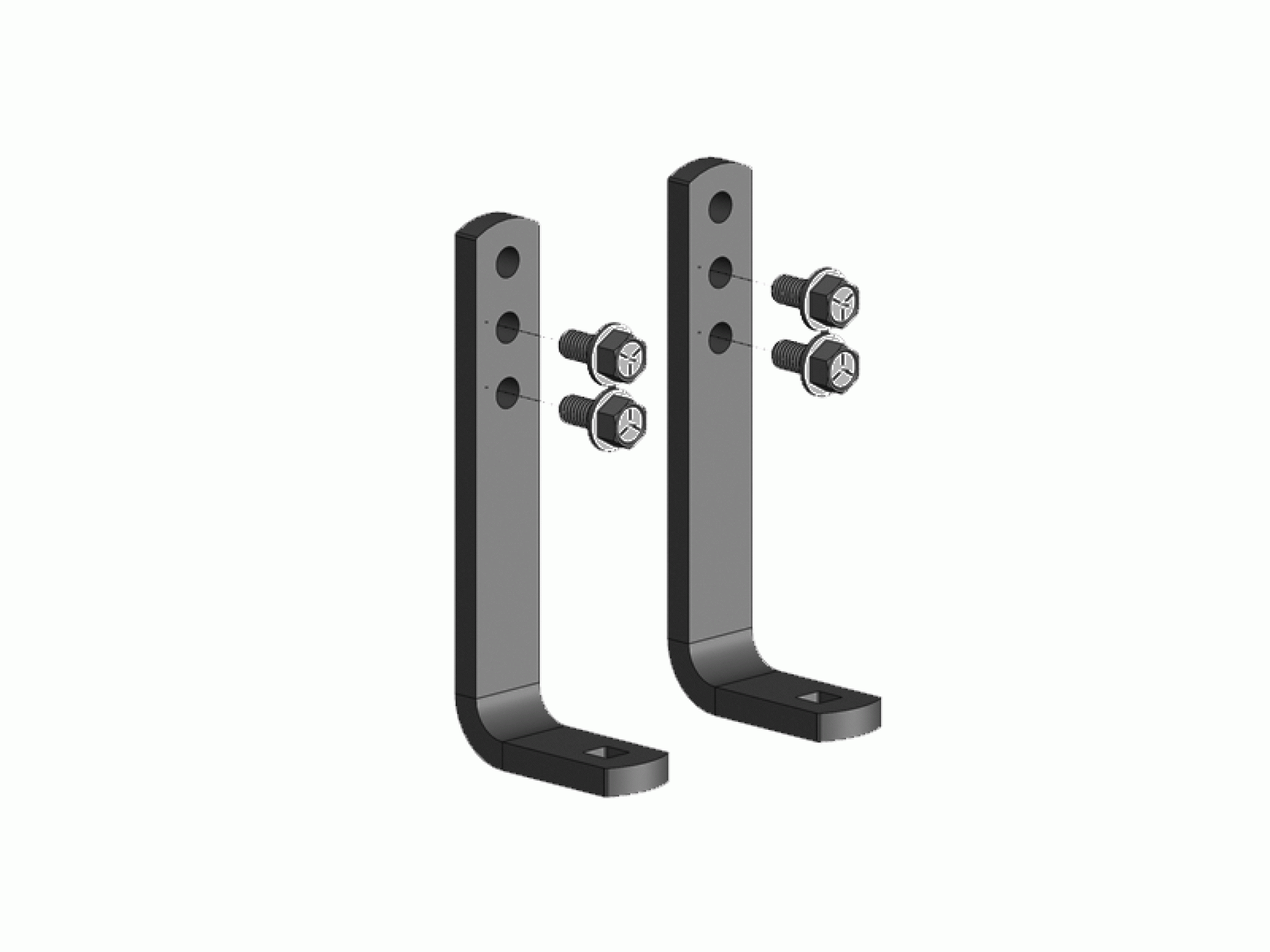 BLUE OX | BXW4069 | KIT - LONG L BRACKET PLATES FOR TRACKPRO - PAIR