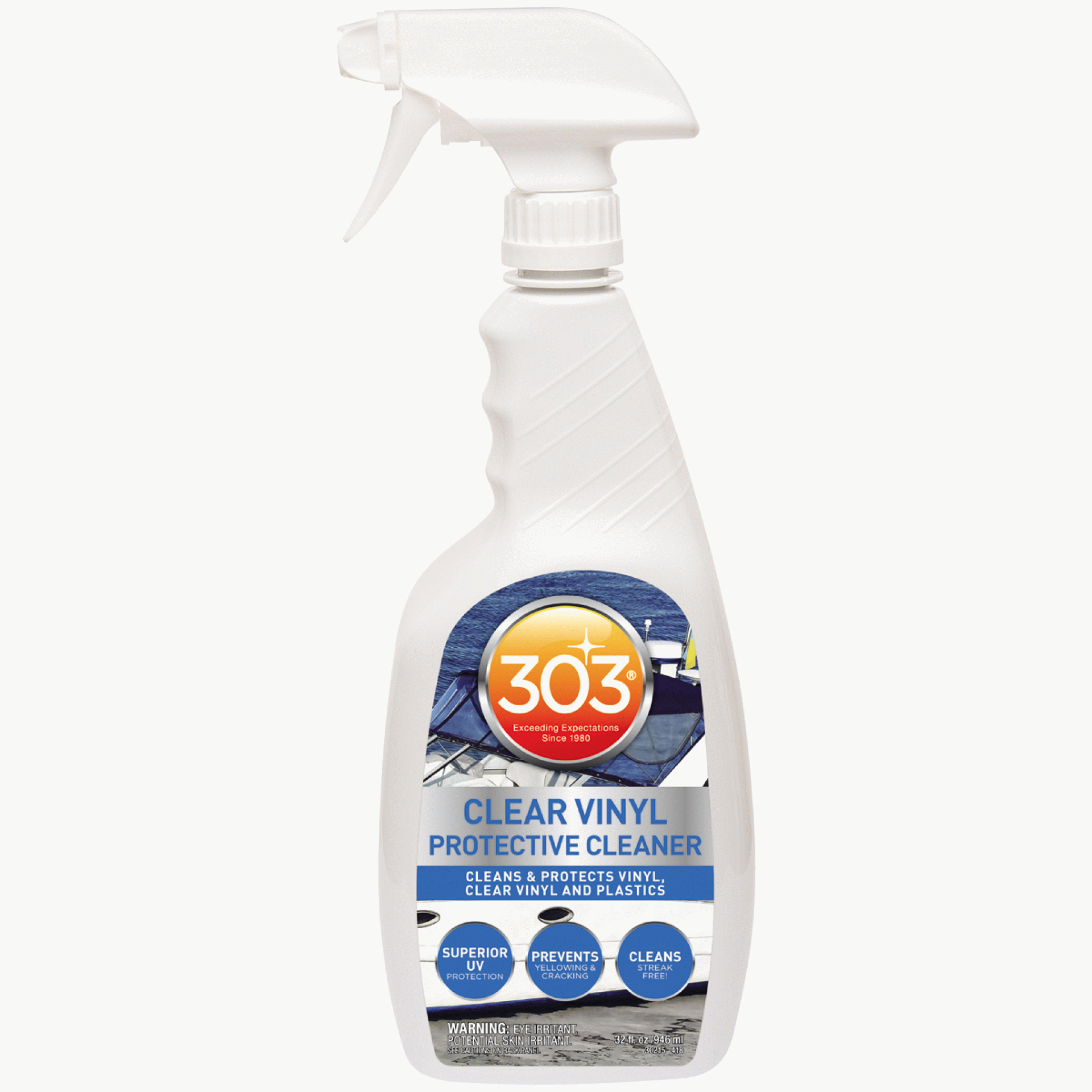 303 PRODUCTS INC. | 30215 | CLEAR VINYL AND PLASTIC PROTECTIVE CLEANER 32 Oz.