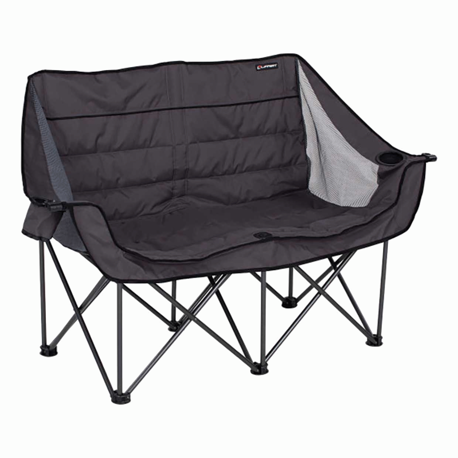 Lippert Components | 2021128650 | Campfire Folding Loveseat - Dark Grey