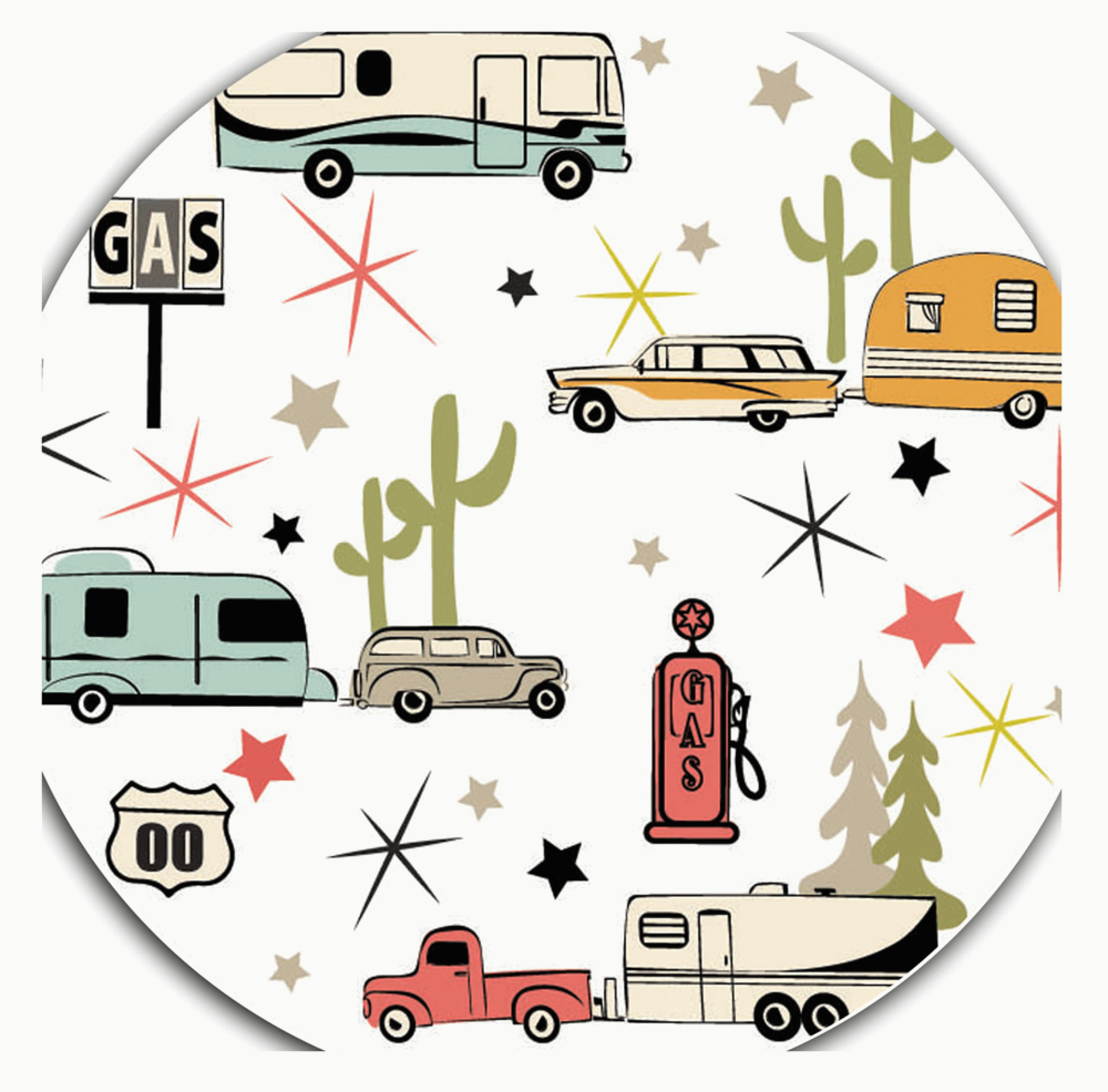 Camp Casual | CC-007R8 | The Perfect Paper Plates Road Trip 8 1/2"